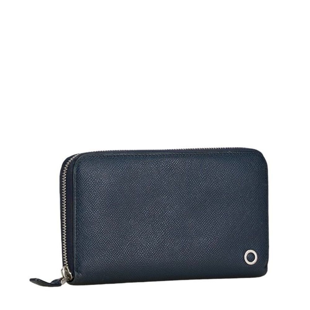 Bulgari Bvlgari Bvlgari Navy Leather Wallet  (Pre-Owned) - Picture 4 of 12